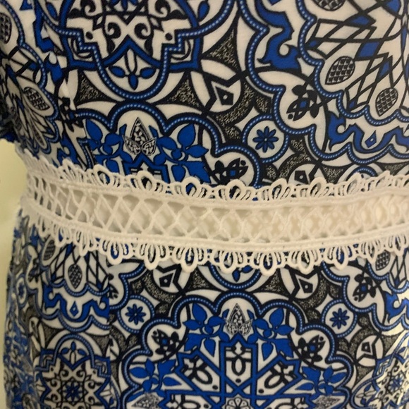 Cold Shoulder Mandala Long Maxi Dress - Picture 6 of 10